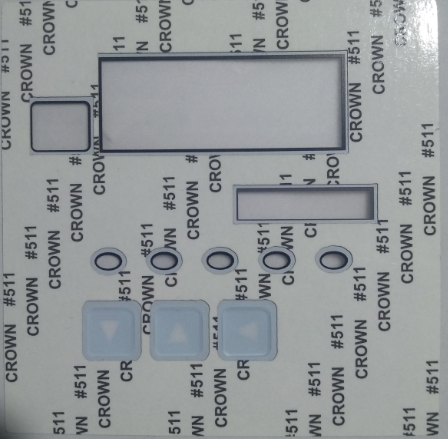 智能數(shù)字測控儀薄膜面板背面